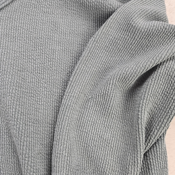 Aerie Ribbed Green V-Neck Pullover Oversized Sweatshirt XL - Picture 5 of 8